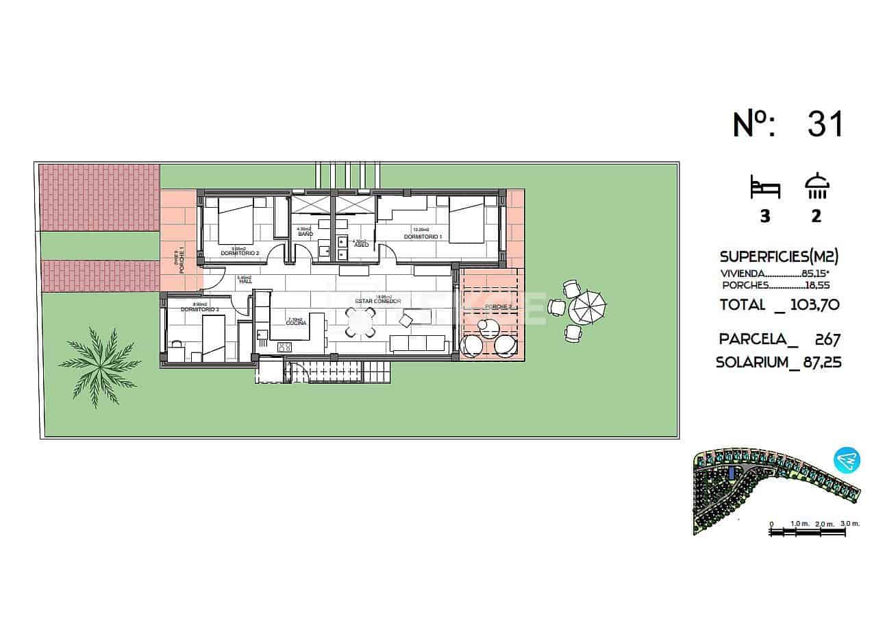 Chalet de 3 habitaciones en Algorfa en venta con piscina - 445.000 € (Ref: 8967818)