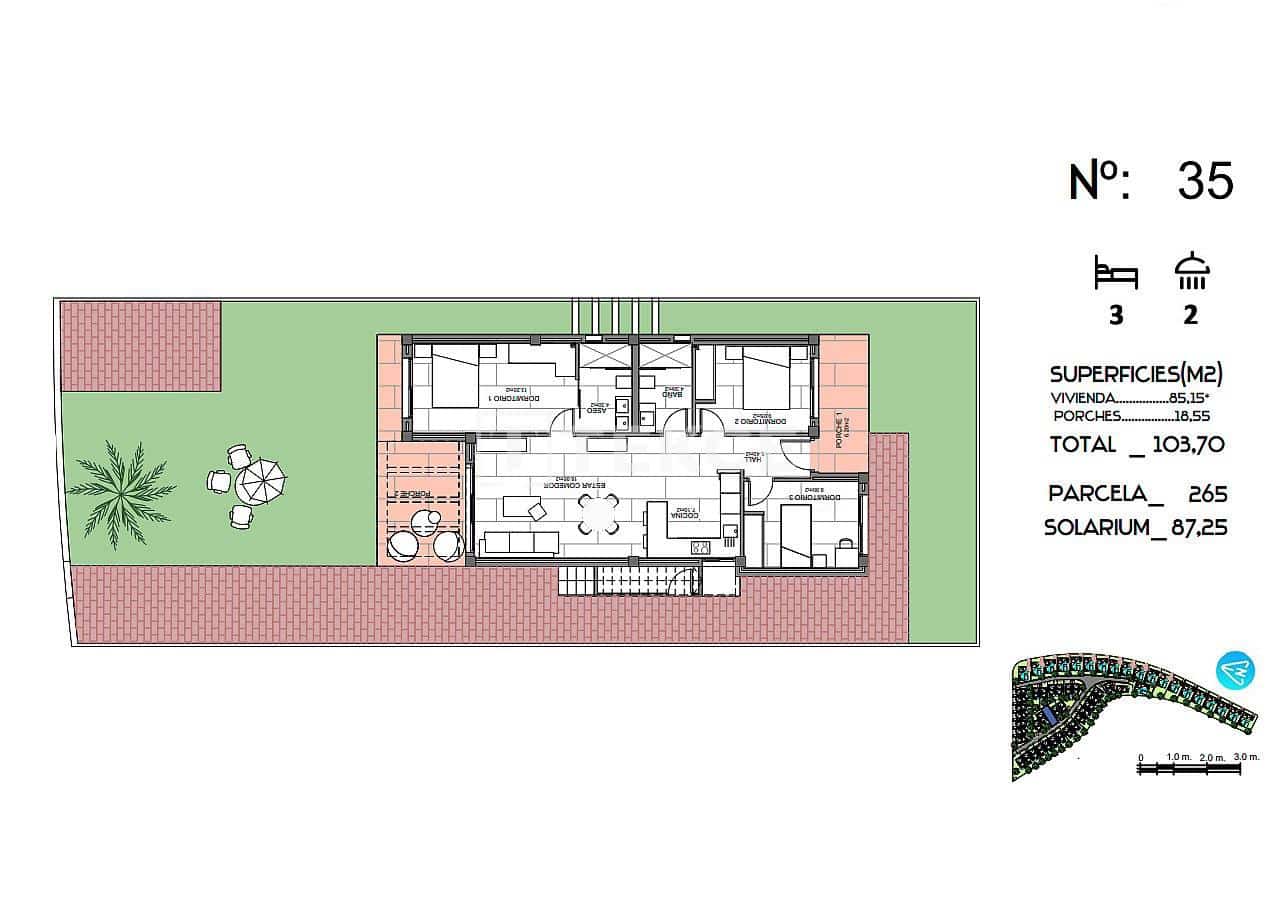 Chalet de 3 habitaciones en Algorfa en venta con piscina - 445.000 € (Ref: 8967818)