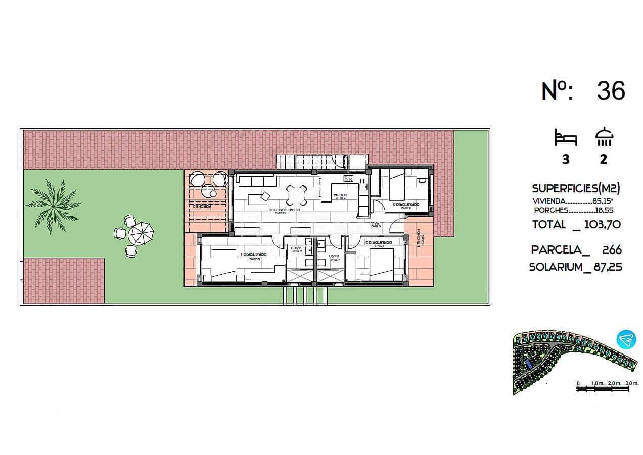 Chalet de 3 habitaciones en Algorfa en venta con piscina - 445.000 € (Ref: 8967818)