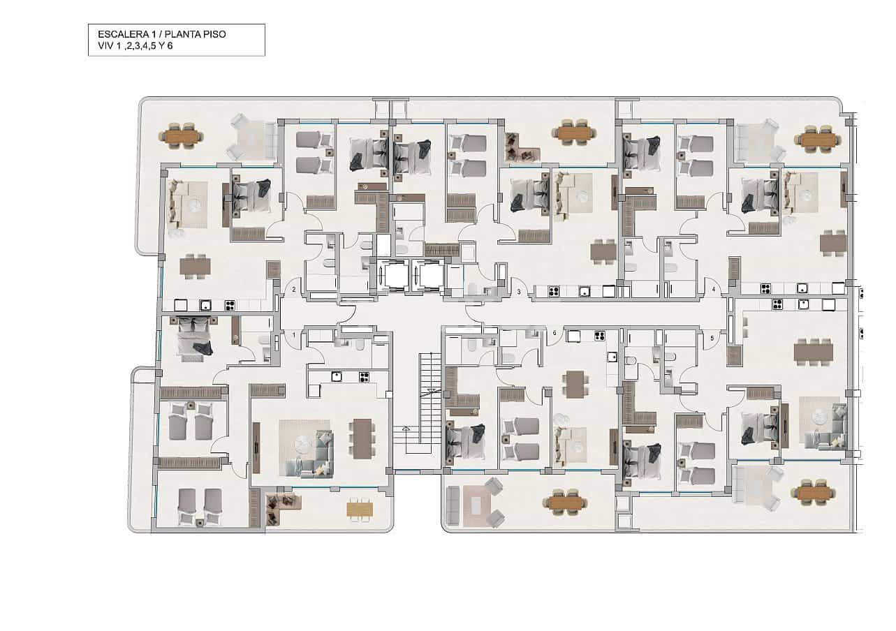 2 sypialnia Mieszkanie na sprzedaż w Santa Pola z basenem - 298 000 € (Ref: 8969701)