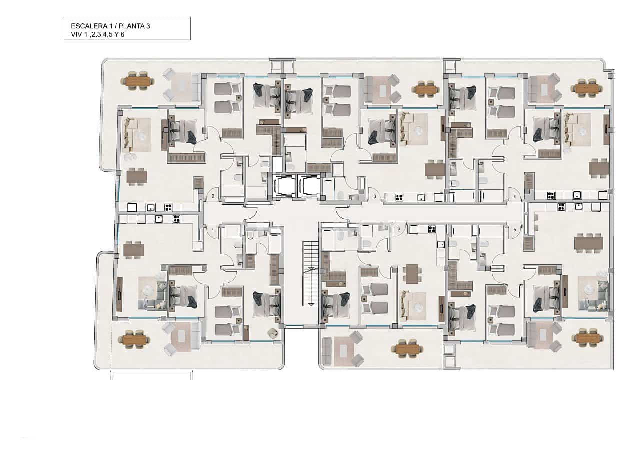 2 sypialnia Mieszkanie na sprzedaż w Santa Pola z basenem - 298 000 € (Ref: 8969701)