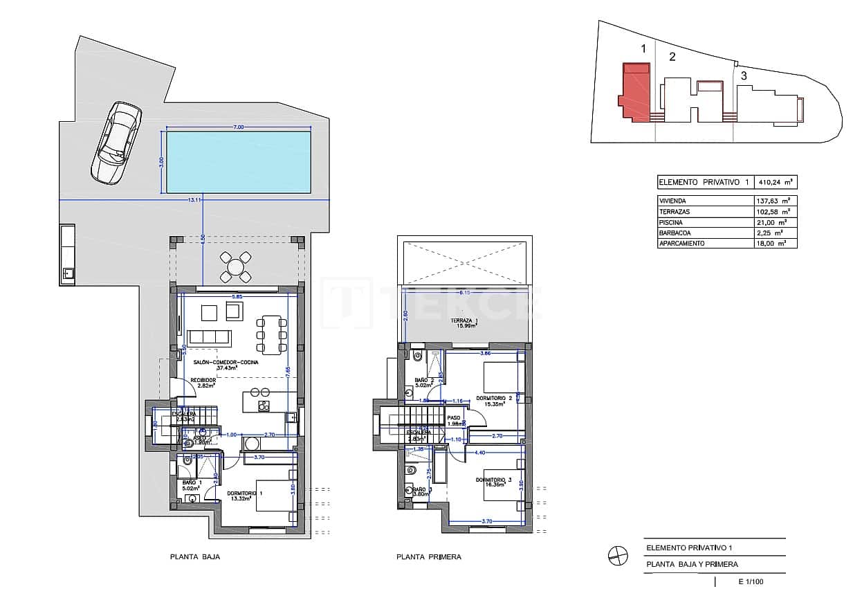 3 chambre Villa/Maison à vendre à Orihuela avec piscine - 760 000 € (Ref: 8971670)