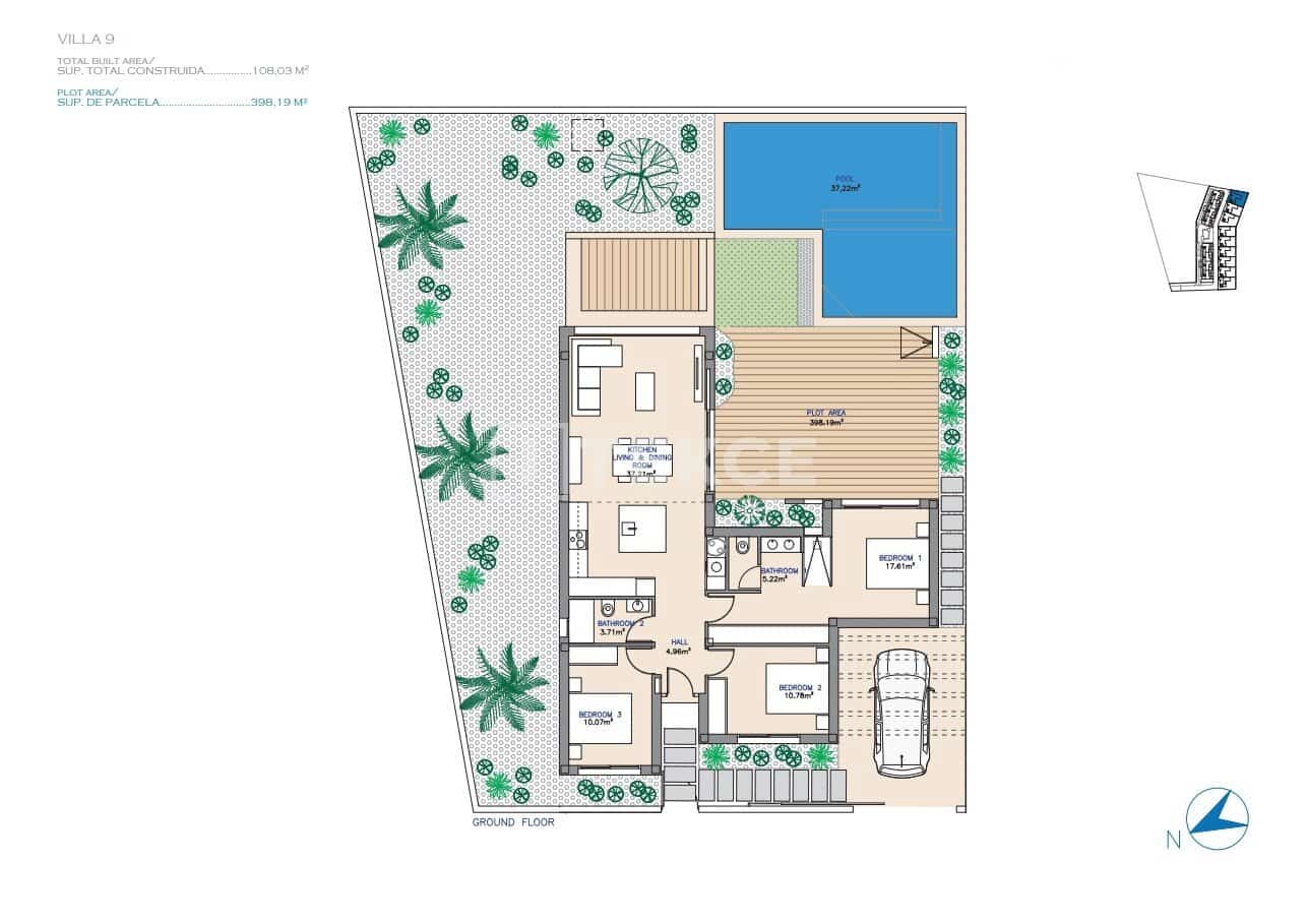 3 sypialnia Willa na sprzedaż w Los Alcazares z basenem - 560 000 € (Ref: 8981999)