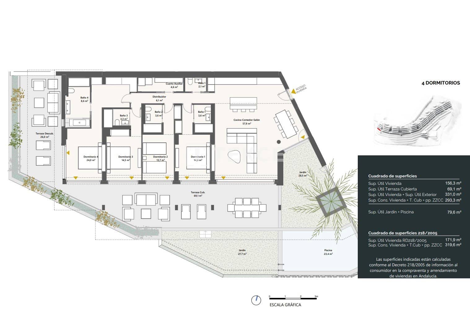 3 slaapkamer Flat te koop in La Quinta met zwembad - € 1.430.000 (Ref: 8983837)