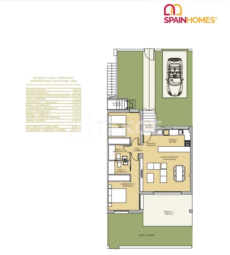2 sypialnia Mieszkanie na sprzedaż w Vistabella z basenem - 240 000 € (Ref: 8994412)