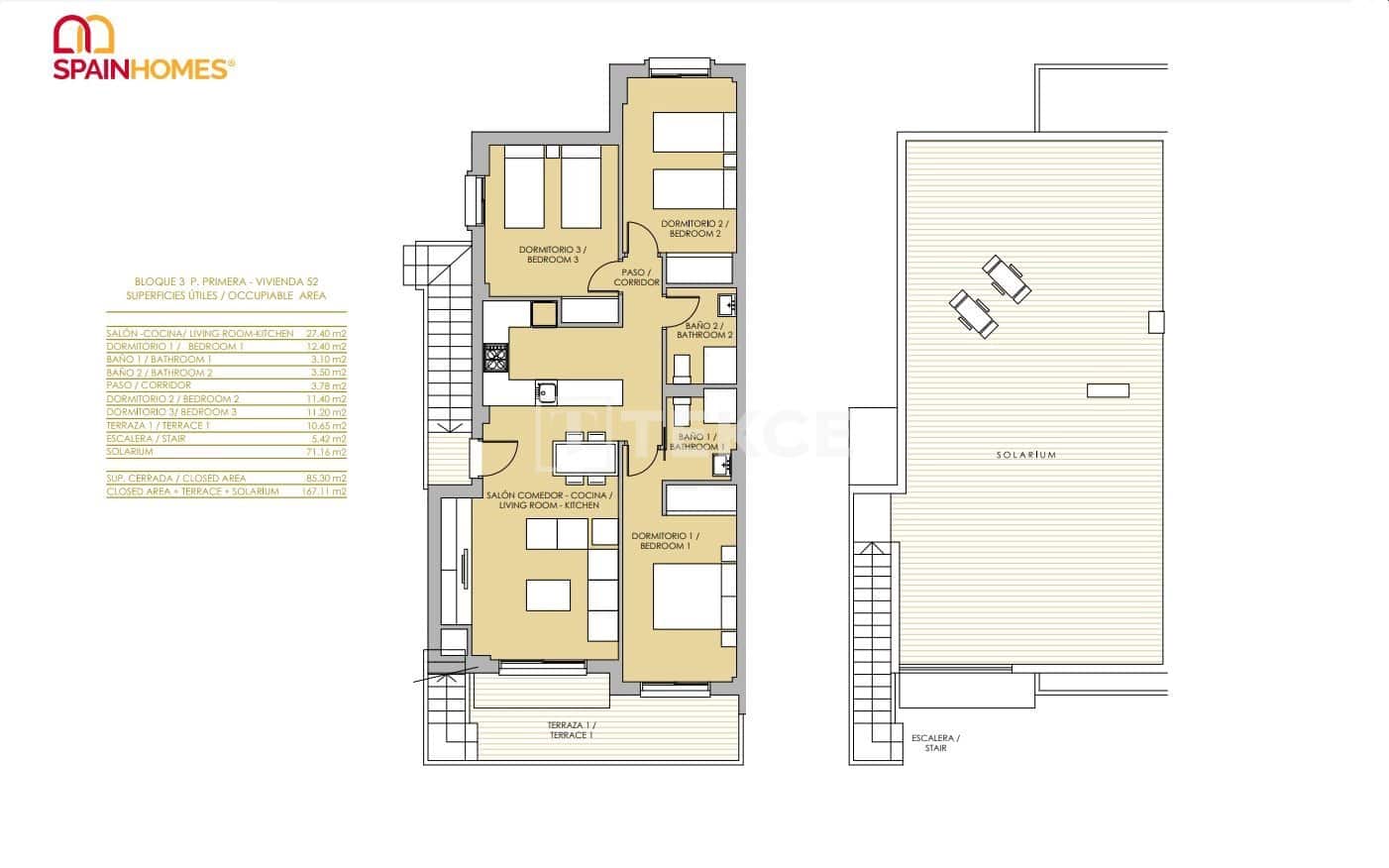 2 sypialnia Mieszkanie na sprzedaż w Vistabella z basenem - 240 000 € (Ref: 8994412)