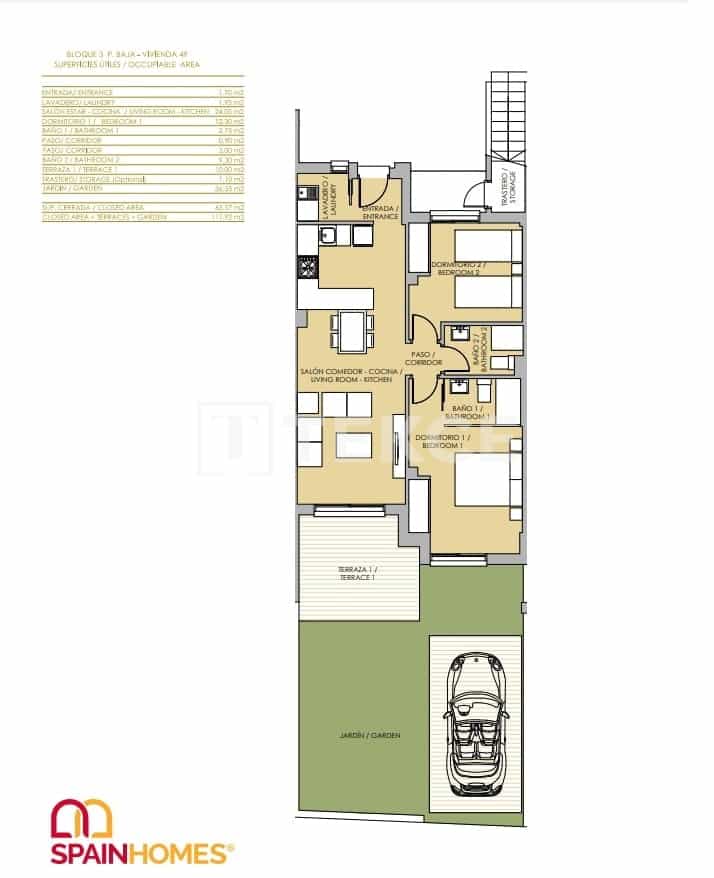 2 sypialnia Mieszkanie na sprzedaż w Vistabella z basenem - 240 000 € (Ref: 8994412)