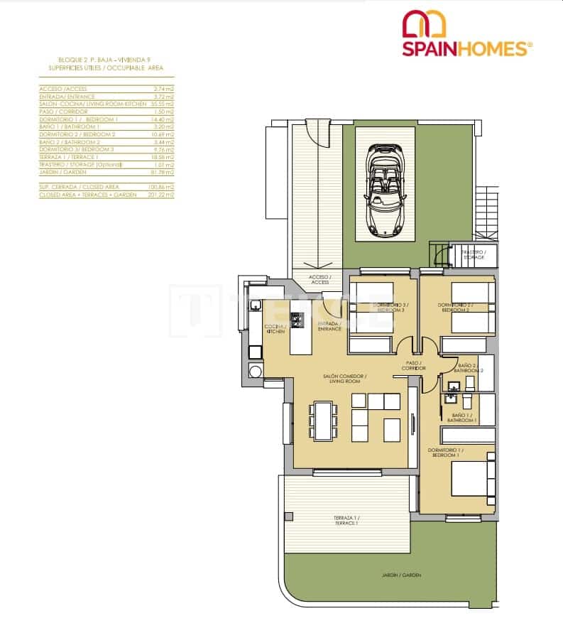2 sypialnia Mieszkanie na sprzedaż w Vistabella z basenem - 240 000 € (Ref: 8994412)