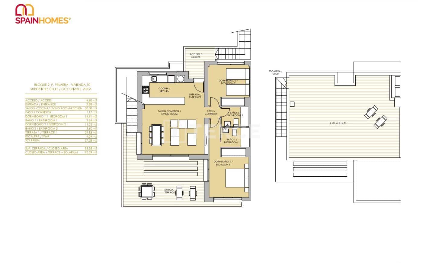 2 sypialnia Mieszkanie na sprzedaż w Vistabella z basenem - 240 000 € (Ref: 8994412)
