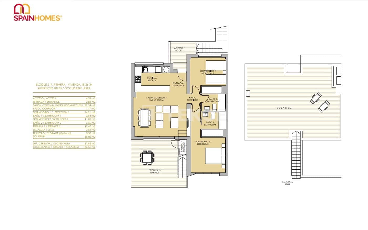 2 sypialnia Mieszkanie na sprzedaż w Vistabella z basenem - 240 000 € (Ref: 8994412)