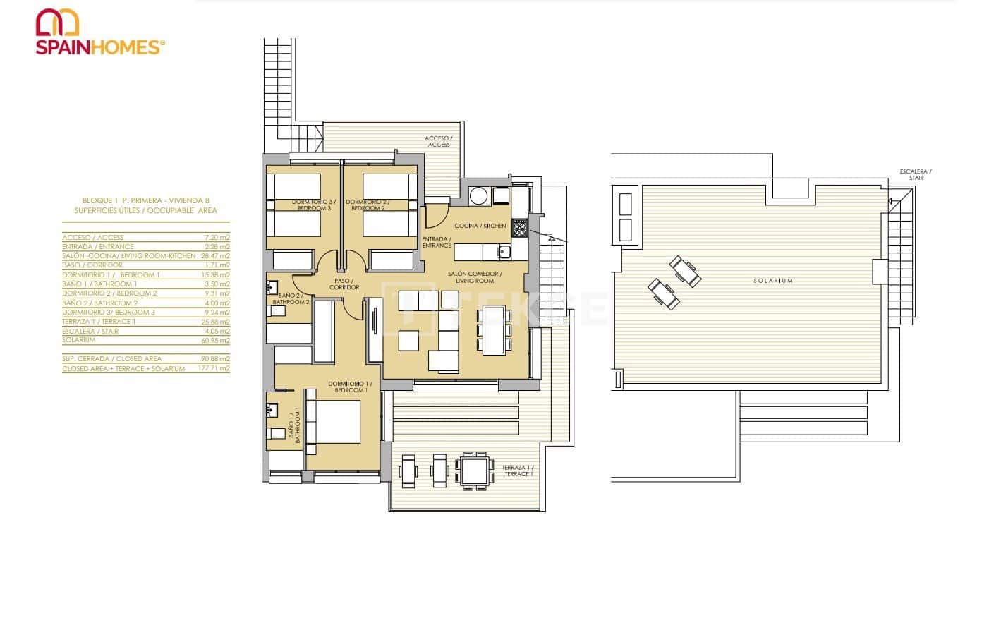 2 soverom Leilighet til salgs i Vistabella med svømmebasseng - € 270 000 (Ref: 8994413)