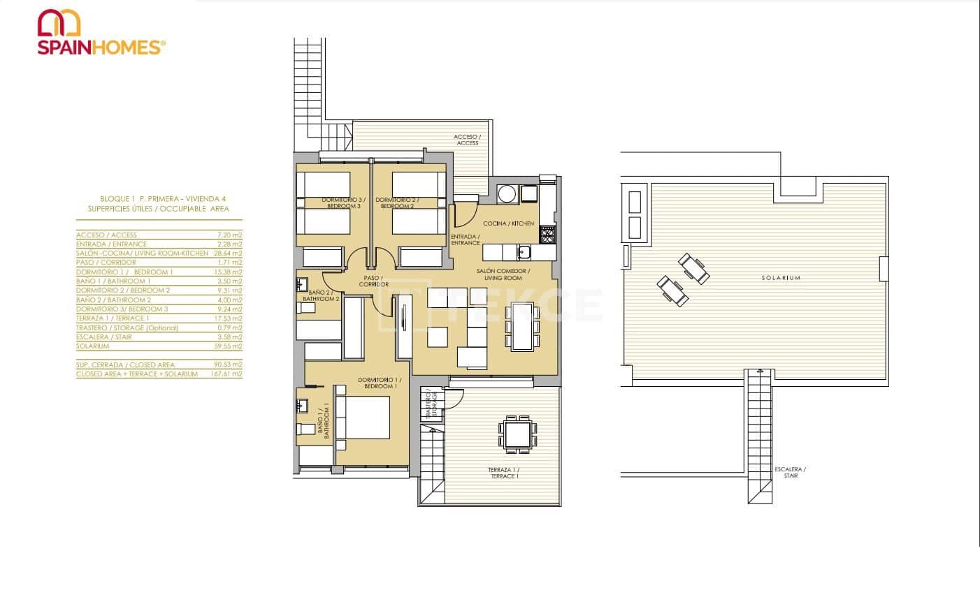 2 soverom Leilighet til salgs i Vistabella med svømmebasseng - € 270 000 (Ref: 8994413)