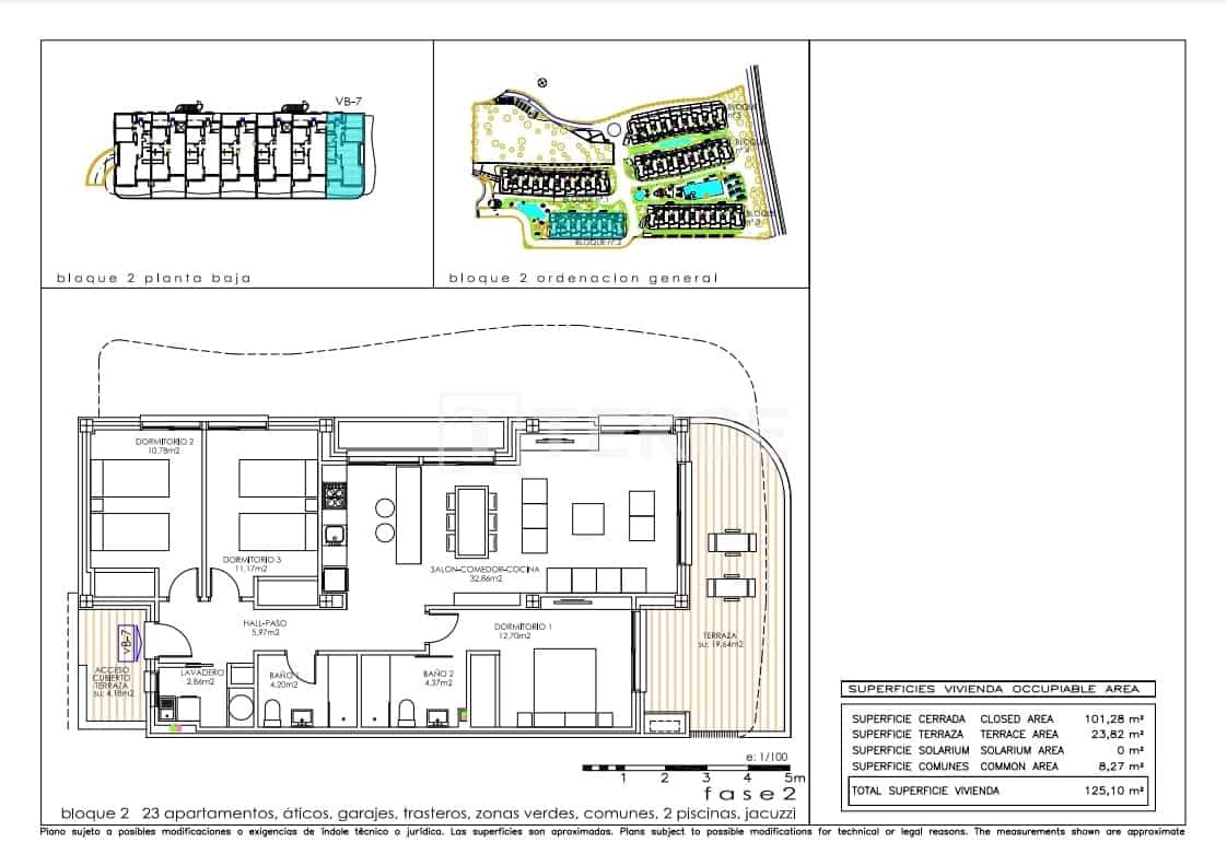 3 slaapkamer Flat te koop in Playa Flamenca met zwembad - € 419.000 (Ref: 9000465)