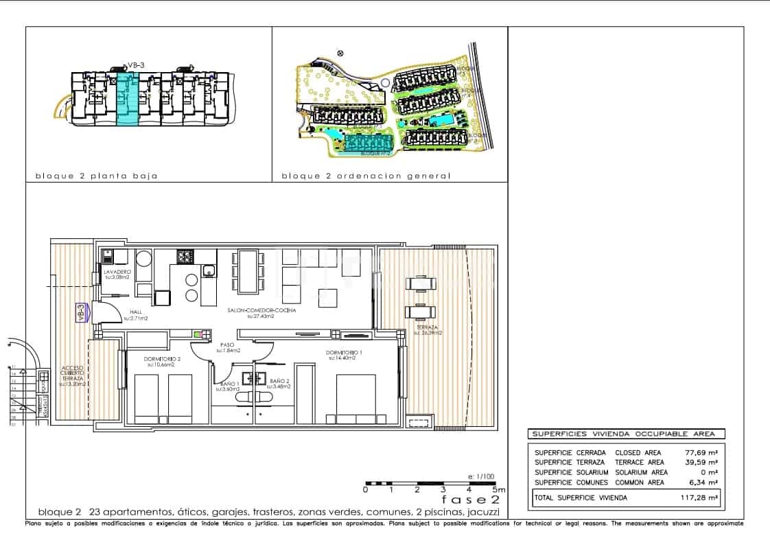 3 slaapkamer Flat te koop in Playa Flamenca met zwembad - € 419.000 (Ref: 9000465)
