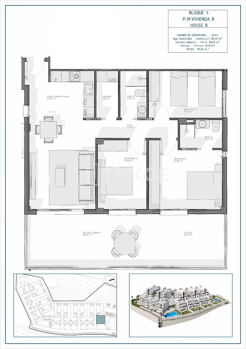 3 quarto Apartamento para venda em Cuevas del Almanzora com piscina - 345 000 € (Ref: 9002802)