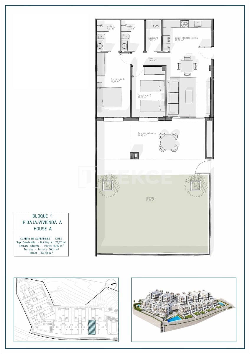 3 quarto Apartamento para venda em Cuevas del Almanzora com piscina - 345 000 € (Ref: 9002802)
