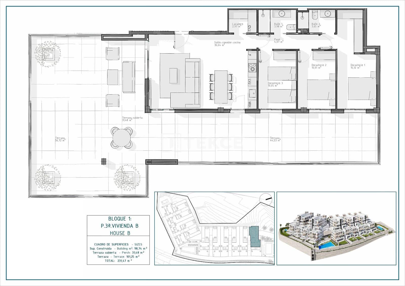 3 quarto Apartamento para venda em Cuevas del Almanzora com piscina - 345 000 € (Ref: 9002802)