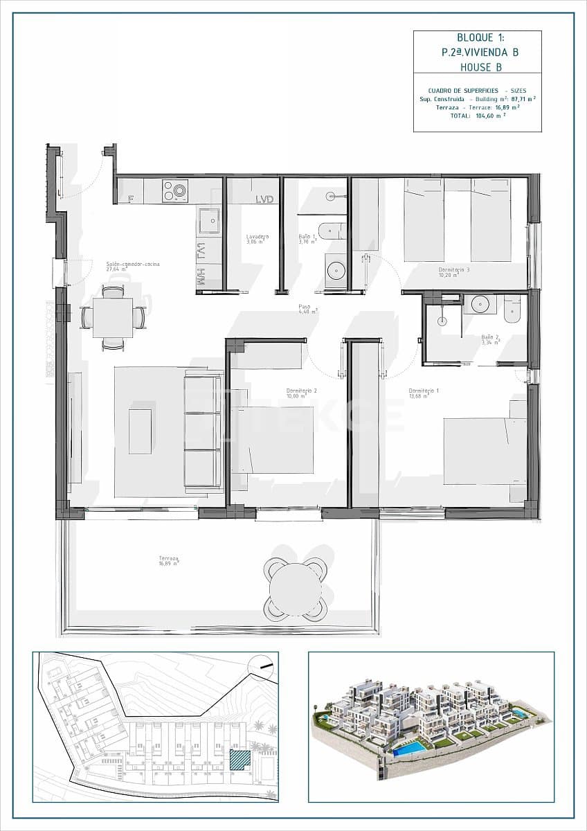 3 soveværelse Lejlighed til salg i Cuevas del Almanzora med swimmingpool - € 395.000 (Ref: 9002803)