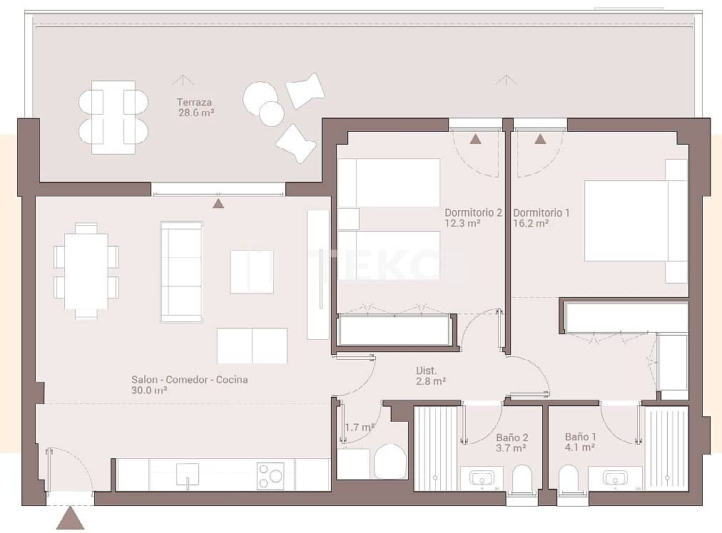 3 sypialnia Mieszkanie na sprzedaż w San Pedro de Alcantara z basenem - 1 055 000 € (Ref: 9006523)