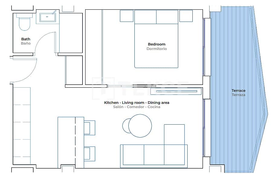 1 sypialnia Mieszkanie na sprzedaż w Las Lagunas de Mijas z basenem - 242 000 € (Ref: 9019740)