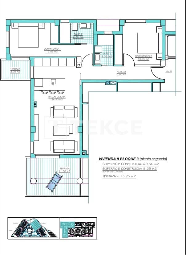 2 bedroom Flat for sale in Torre-Pacheco with pool - € 419,000 (Ref: 9037918)