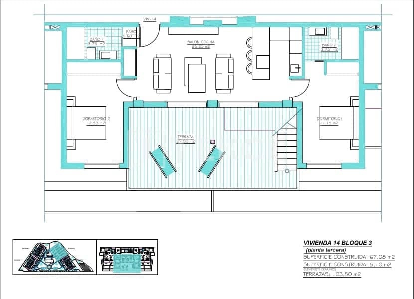 2 bedroom Flat for sale in Torre-Pacheco with pool - € 419,000 (Ref: 9037918)