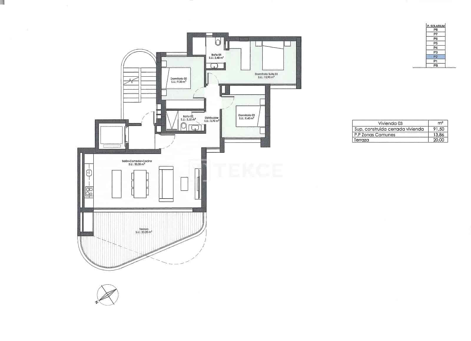 3 chambre Appartement à vendre à Guardamar del Segura avec piscine - 345 000 € (Ref: 9050563)