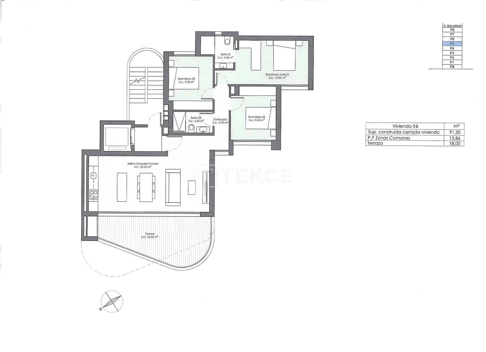 3 chambre Appartement à vendre à Guardamar del Segura avec piscine - 345 000 € (Ref: 9050563)