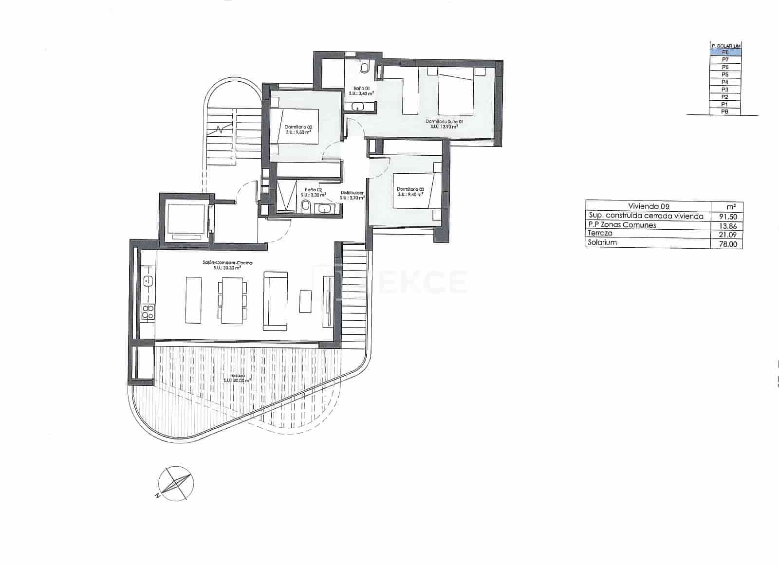 3 chambre Appartement à vendre à Guardamar del Segura avec piscine - 640 000 € (Ref: 9050565)