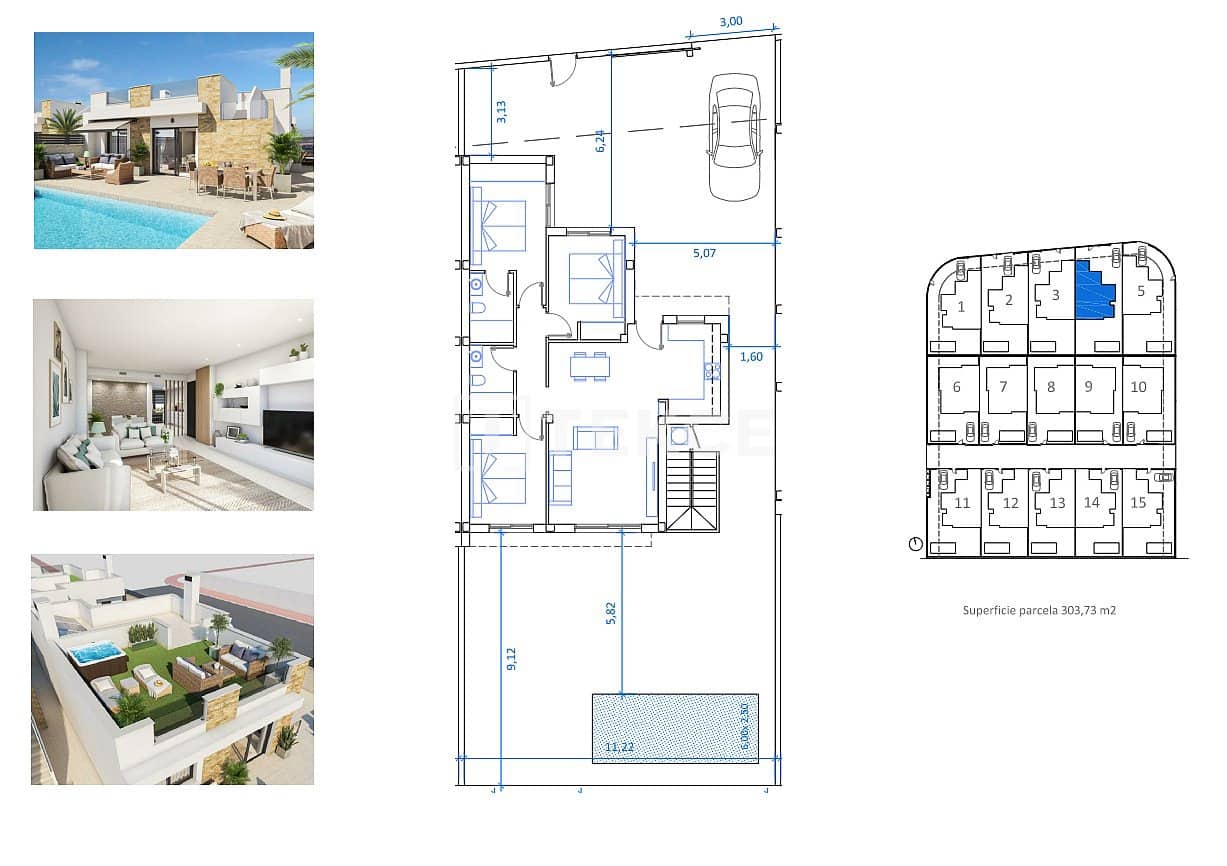 3 Zimmer Villa zu verkaufen in San Fulgencio mit Pool - 392.000 € (Ref: 9068414)
