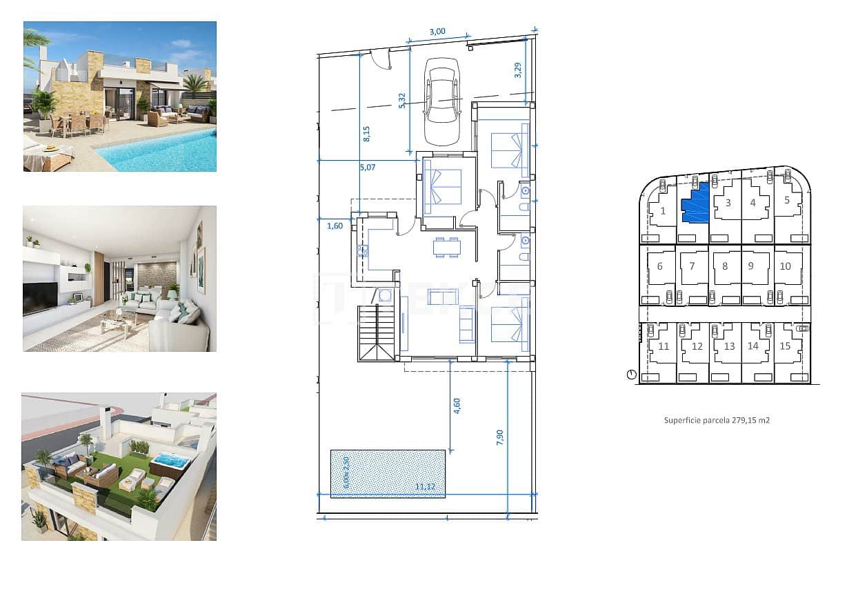 3 Zimmer Villa zu verkaufen in San Fulgencio mit Pool - 392.000 € (Ref: 9068414)