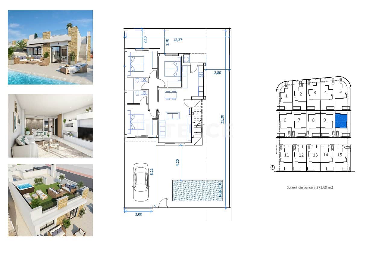 3 Zimmer Villa zu verkaufen in San Fulgencio mit Pool - 392.000 € (Ref: 9068414)
