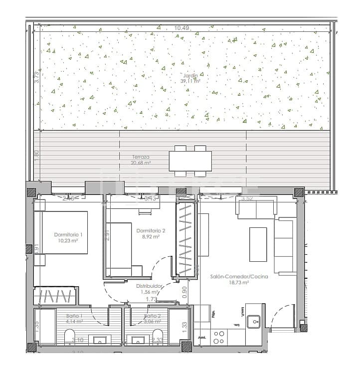 3 slaapkamer Flat te koop in Las Lagunas de Mijas met zwembad - € 369.000 (Ref: 9068418)