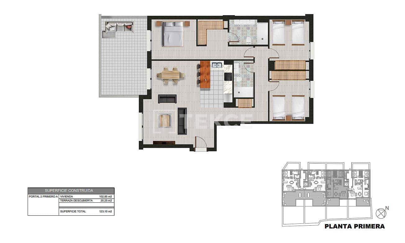 3 sypialnia Mieszkanie na sprzedaż w Casares z basenem - 525 000 € (Ref: 9068421)