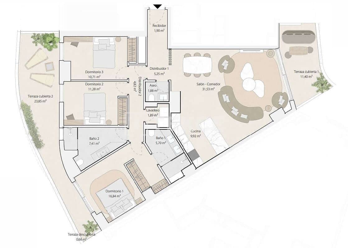 4 soveværelse Lejlighed til salg i Malaga by med swimmingpool - € 3.690.000 (Ref: 9073011)