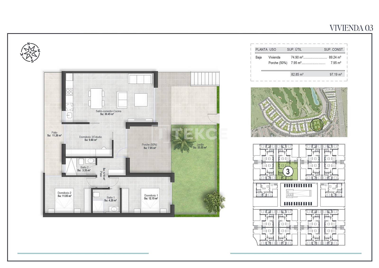 2 bedroom Flat for sale in Condado de Alhama with pool - € 252,000 (Ref: 9074697)