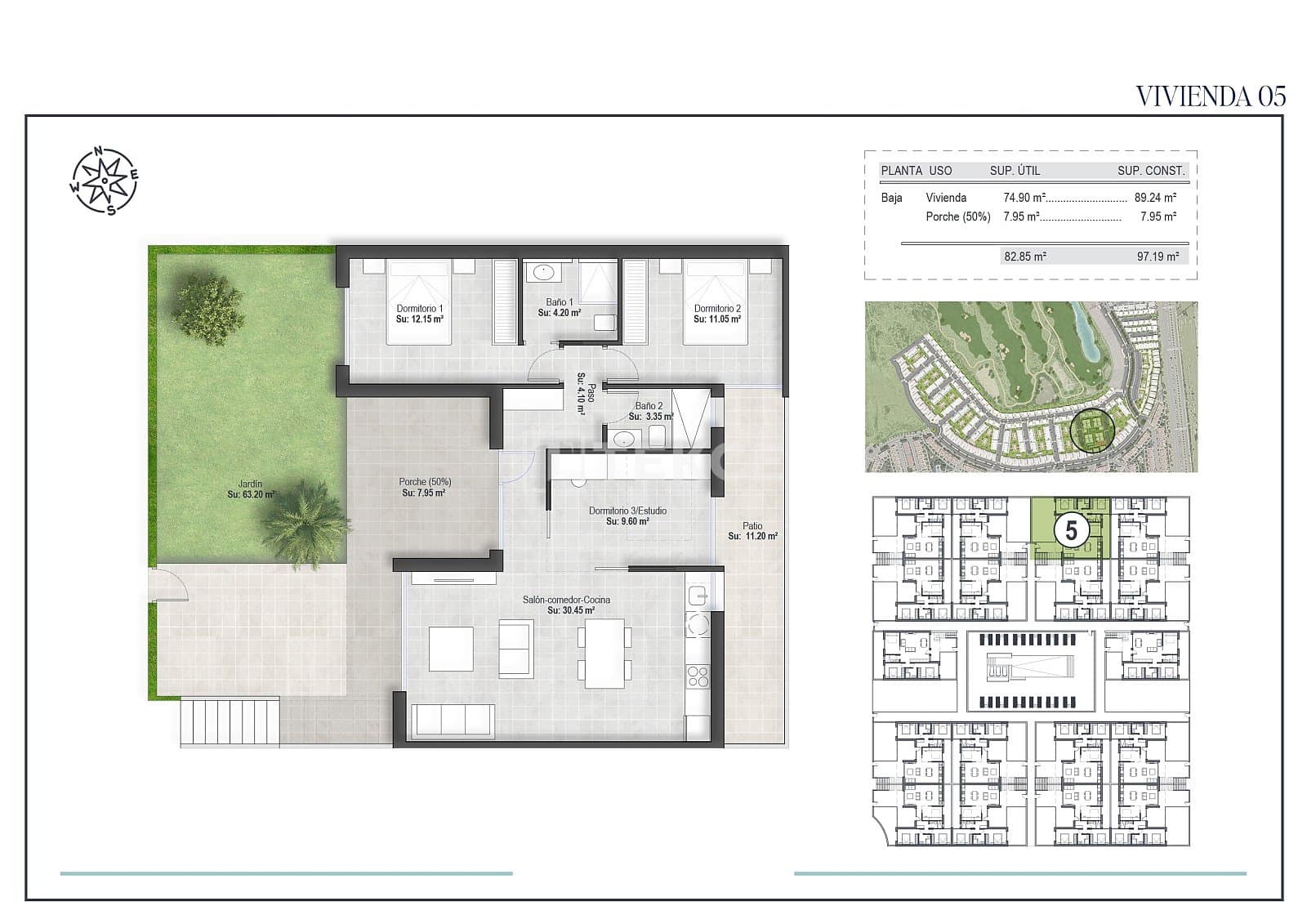 2 bedroom Flat for sale in Condado de Alhama with pool - € 252,000 (Ref: 9074697)
