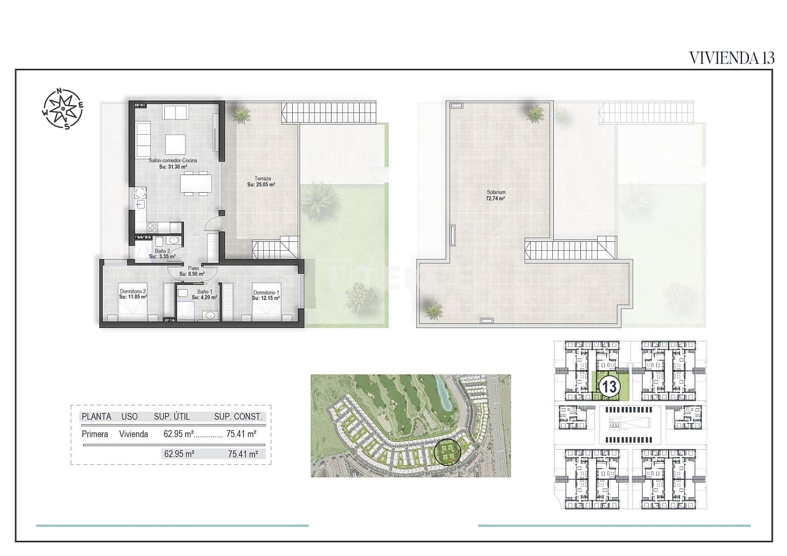 2 bedroom Flat for sale in Condado de Alhama with pool - € 252,000 (Ref: 9074697)