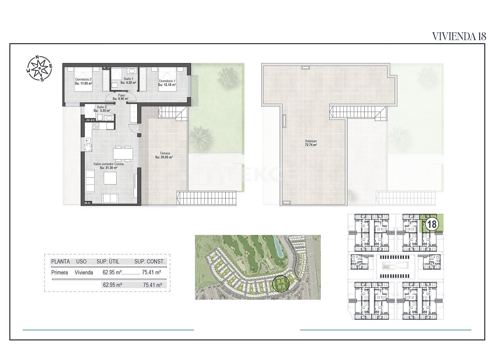 2 bedroom Flat for sale in Condado de Alhama with pool - € 252,000 (Ref: 9074697)