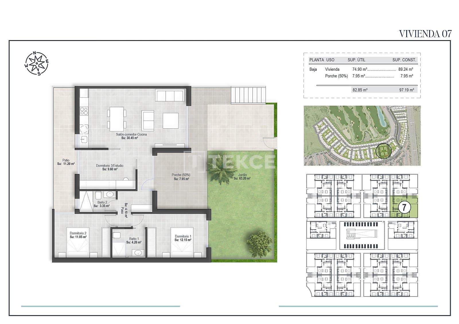 3 sovrum Lägenhet till salu i Condado de Alhama med pool - 265 000 € (Ref: 9074698)