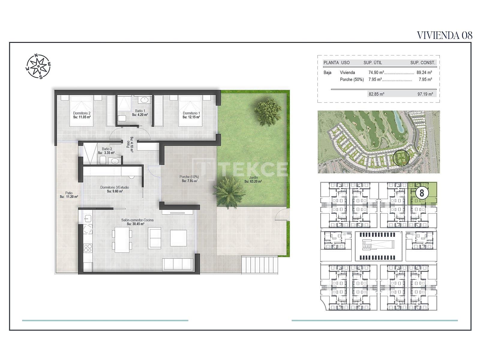 3 sovrum Lägenhet till salu i Condado de Alhama med pool - 265 000 € (Ref: 9074698)