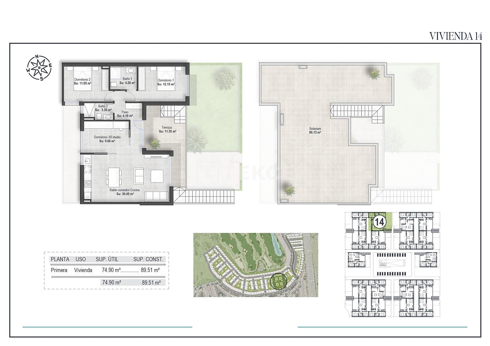 3 sovrum Lägenhet till salu i Condado de Alhama med pool - 265 000 € (Ref: 9074698)
