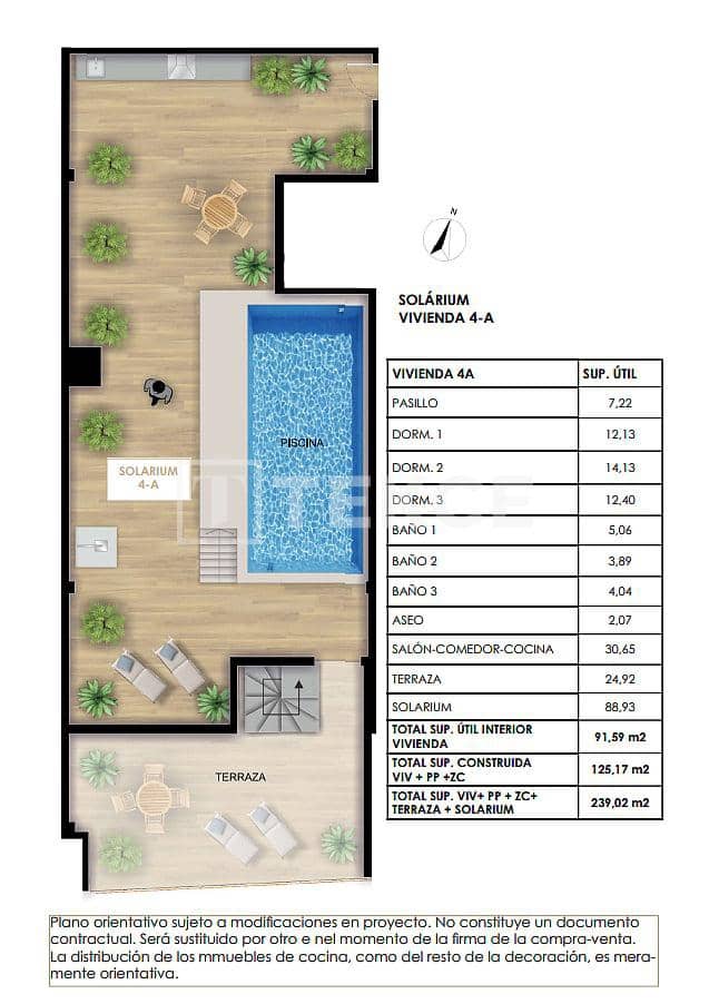 3 sovrum Lägenhet till salu i Torrevieja med pool - 599 000 € (Ref: 9084815)