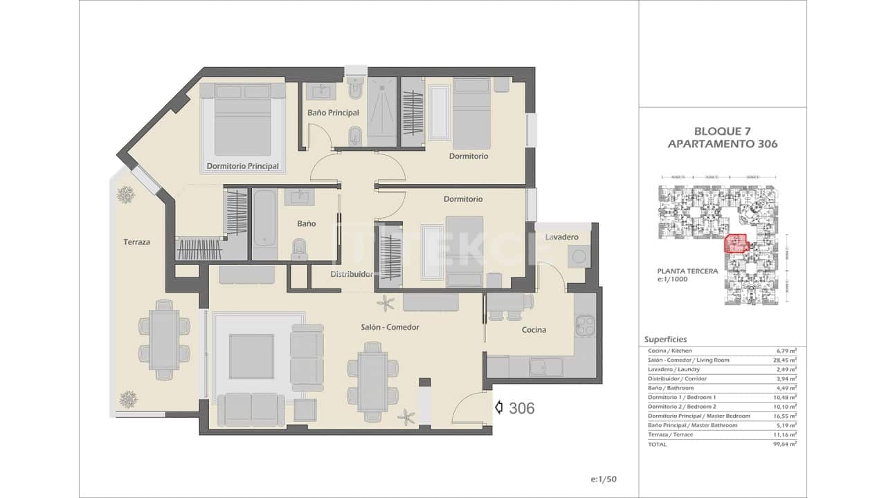 3 soverom Leilighet til salgs i Nueva Andalucia med svømmebasseng - € 485 000 (Ref: 9097790)