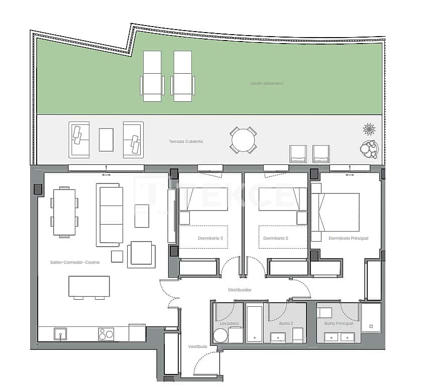 3 chambre Appartement à vendre à Buenas Noches avec piscine - 459 000 € (Ref: 9101854)