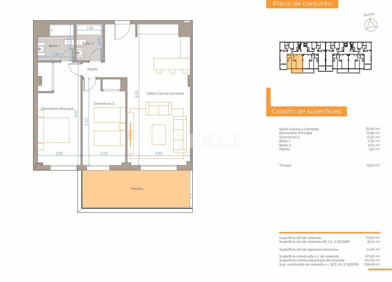 2 sypialnia Mieszkanie na sprzedaż w El Faro z basenem - 418 000 € (Ref: 9115648)