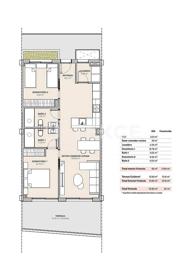 2 sypialnia Mieszkanie na sprzedaż w La Nucia z basenem - 318 000 € (Ref: 9118468)