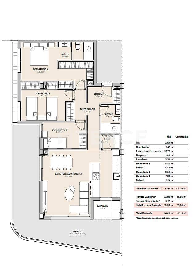 3 chambre Appartement à vendre à La Nucia avec piscine - 416 000 € (Ref: 9118470)