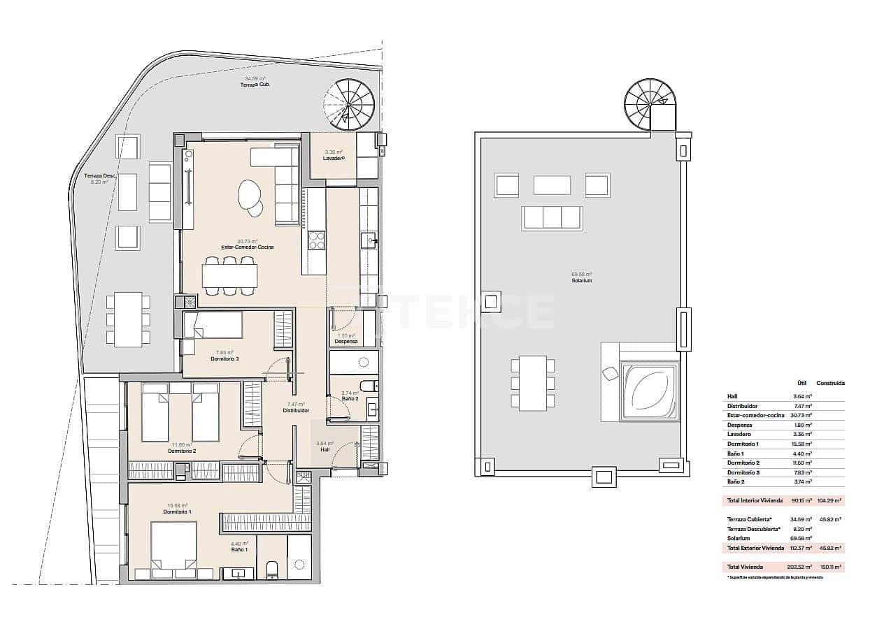3 chambre Appartement à vendre à La Nucia avec piscine - 416 000 € (Ref: 9118470)