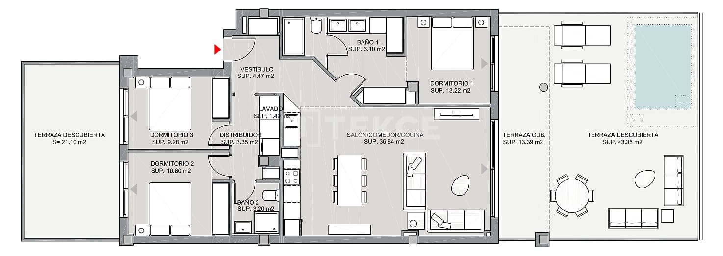 3 bedroom Flat for sale in La Quinta with pool - € 1,330,000 (Ref: 9136818)